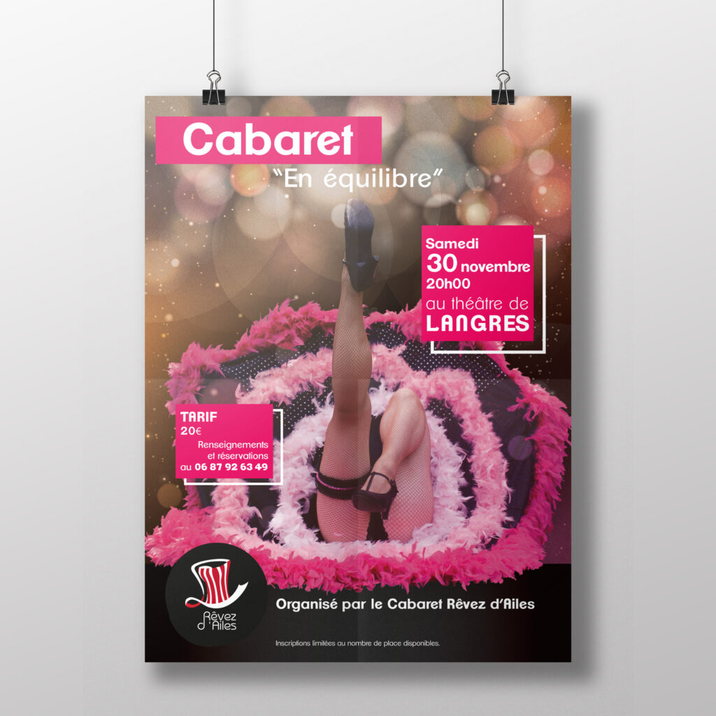Affiche Cabaret rêvez d'Ailes